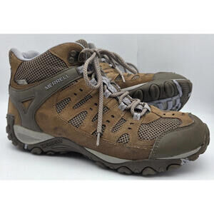 Merrell Accentor Brown Otter / Aleutian Mid Hiking Boots J342294C Women's Sz 11